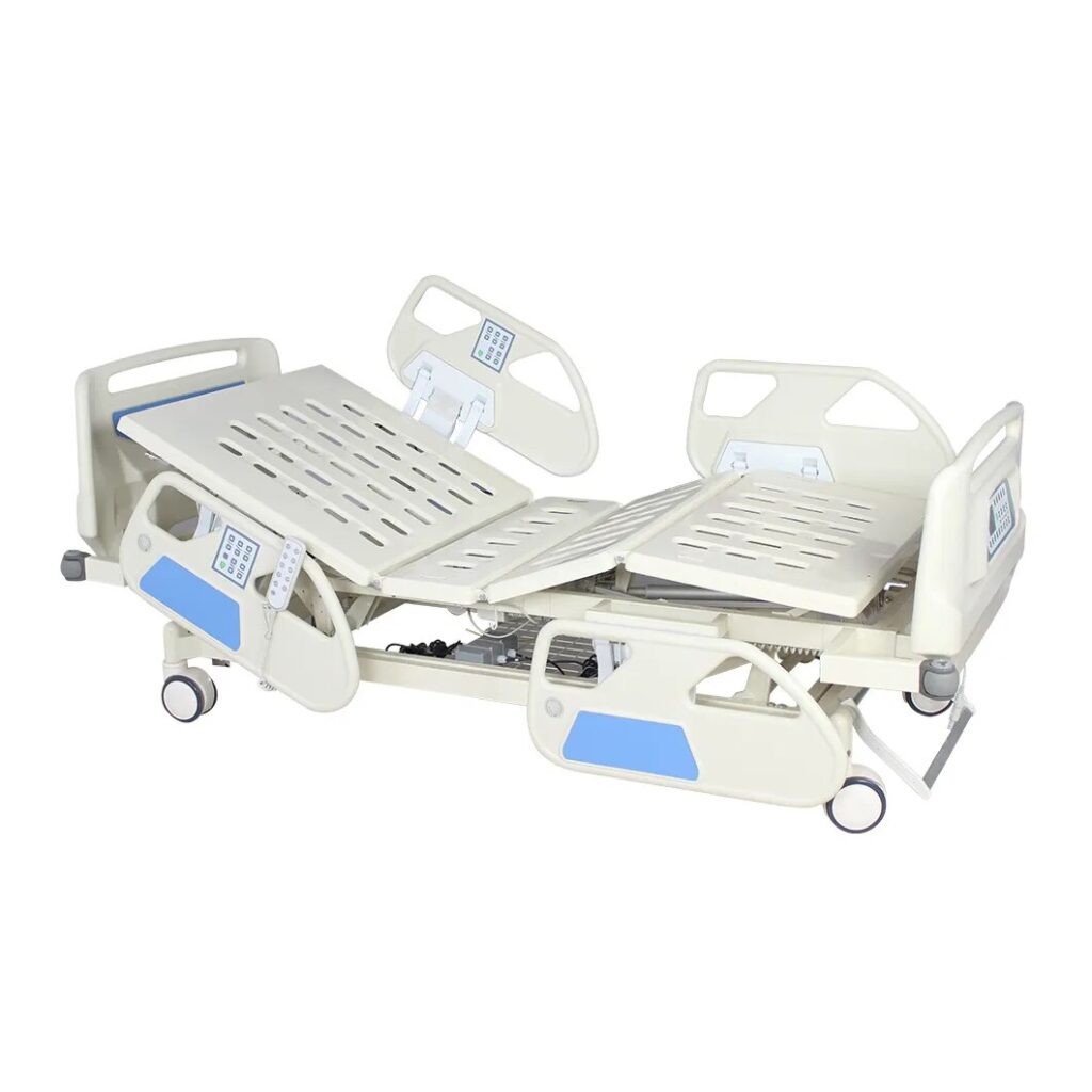 Luxurious Metal Parts Material Safe 7 Function Electric ICU Patient Bed