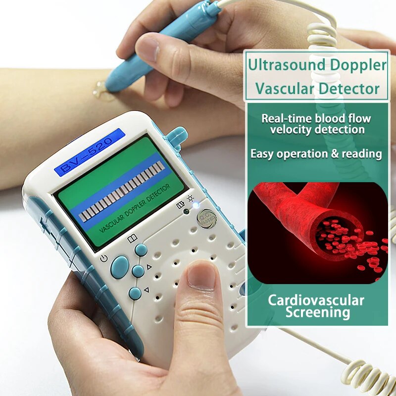 Portable Vascular Blood Flow Detector Blood Velocity Waveform Health Portable Vascular Blood Flow Detector Blood Velocity Waveform Health